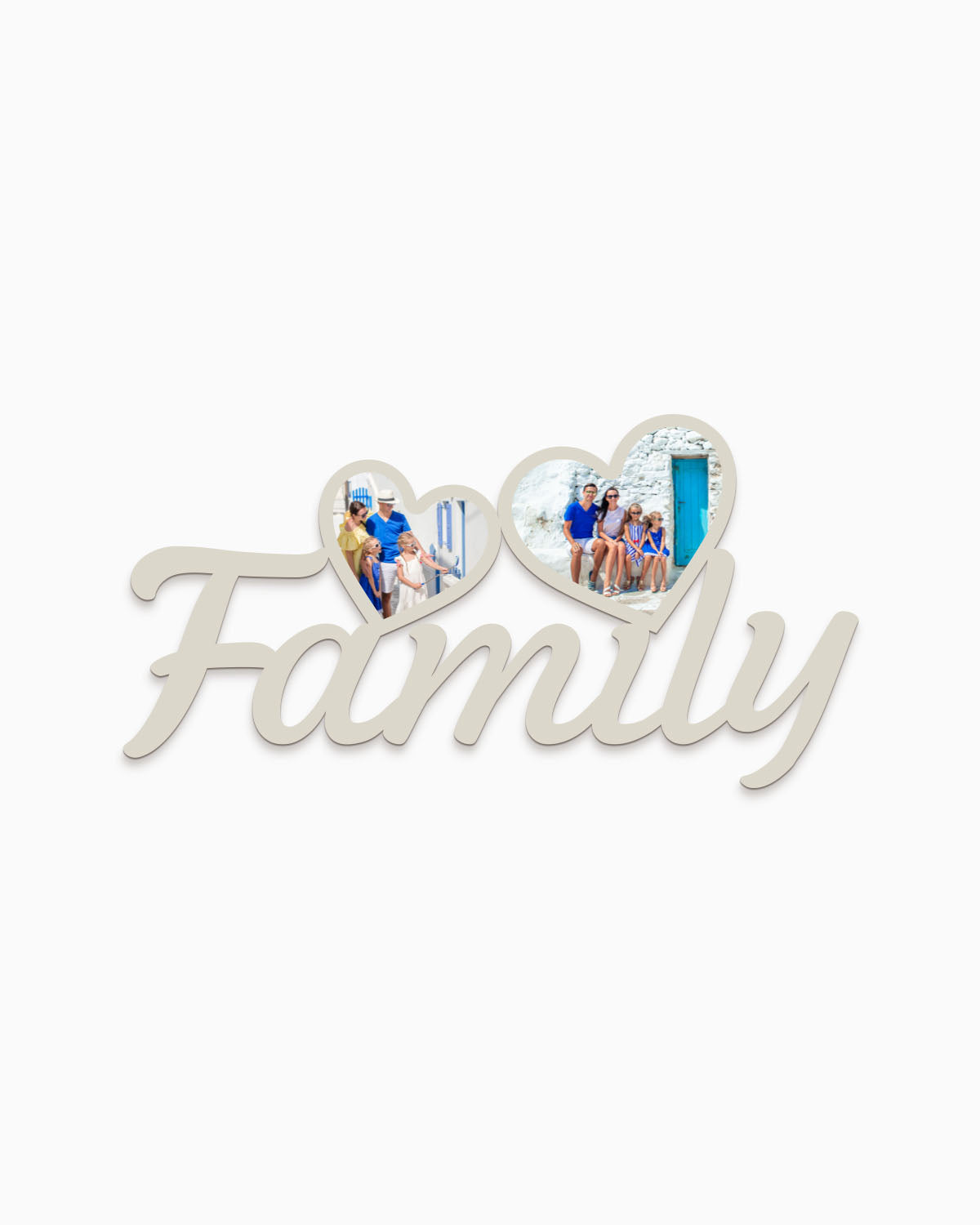 Tavoletta Family foto cuori