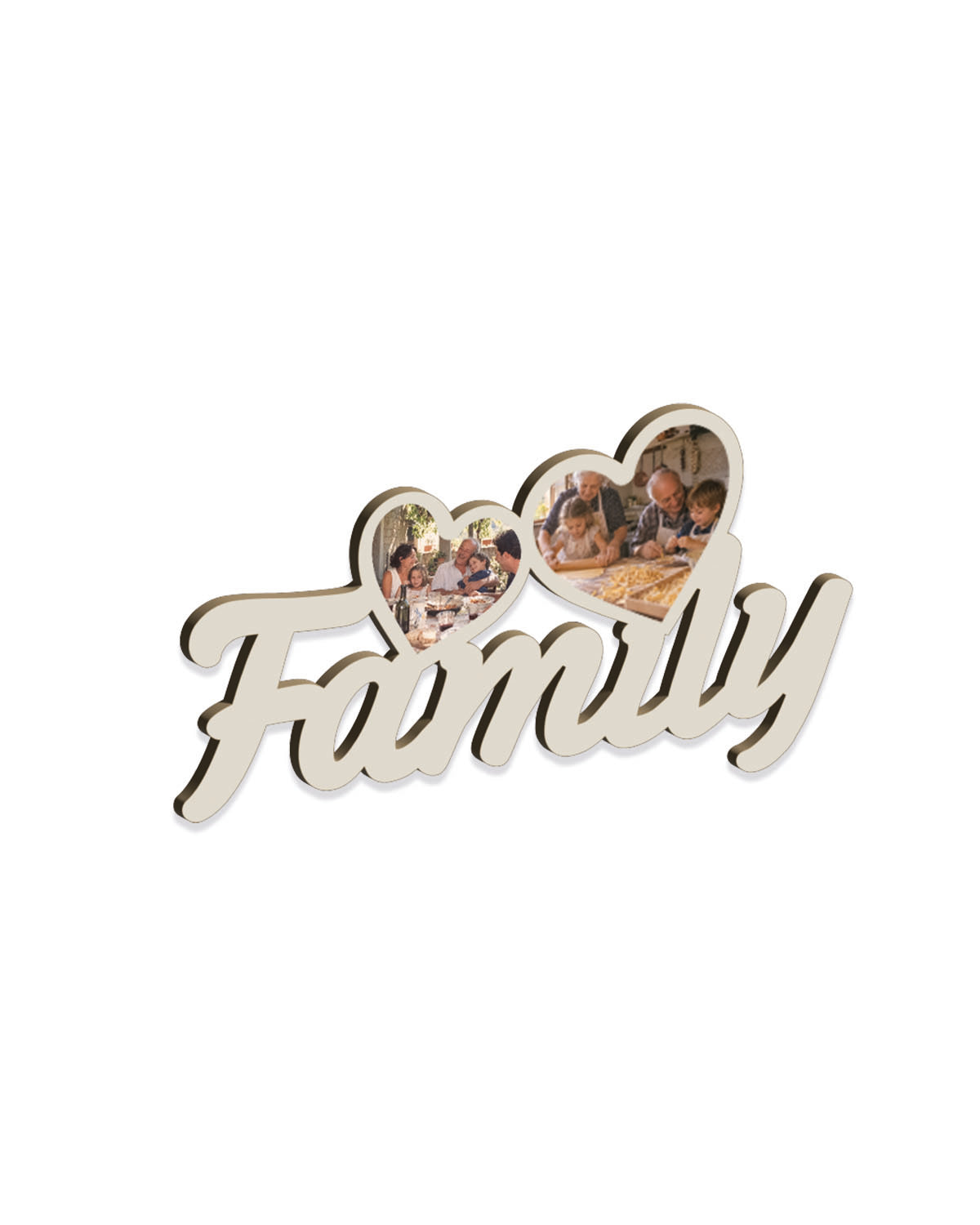 Tavoletta Family foto cuori