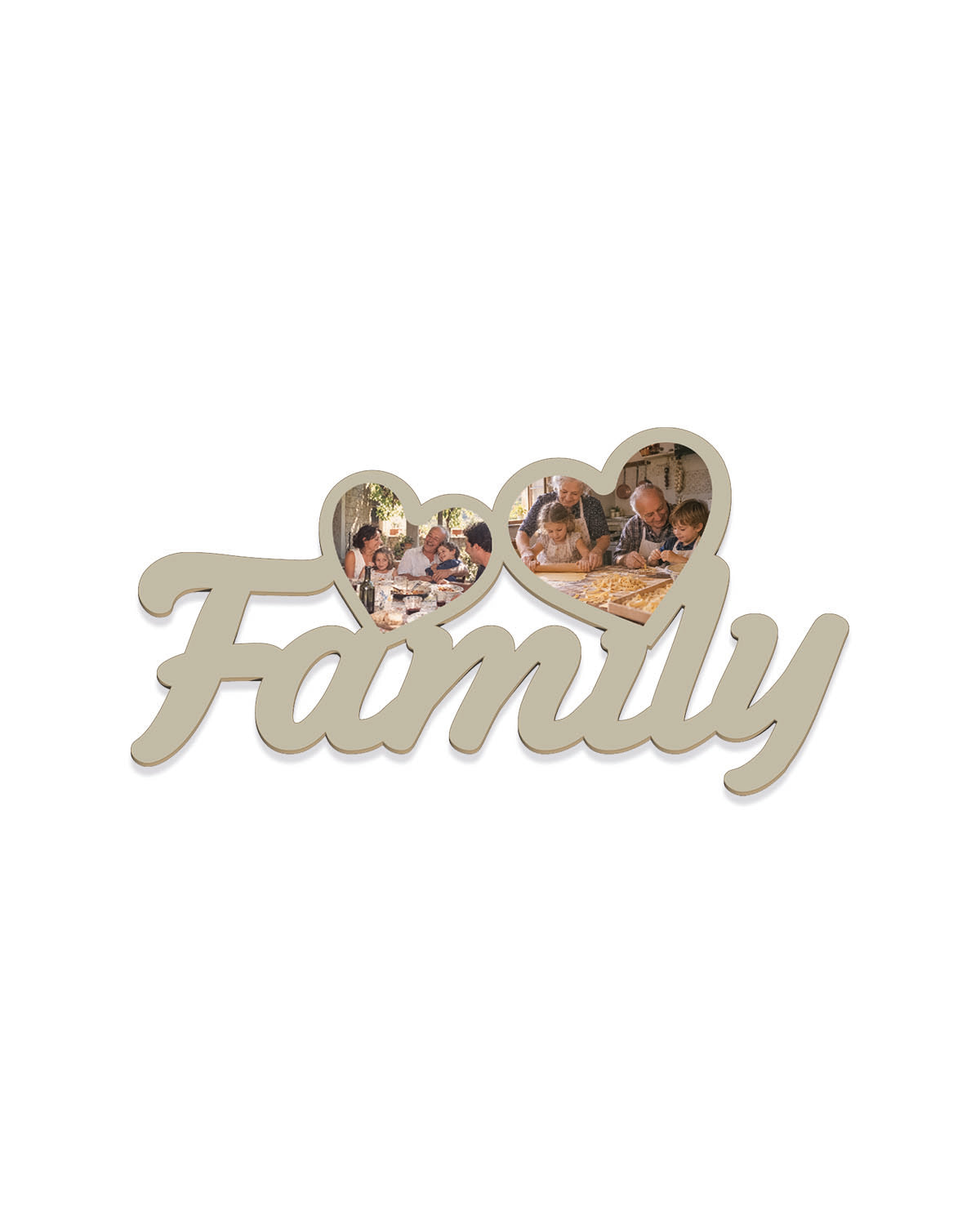 Tavoletta Family foto cuori