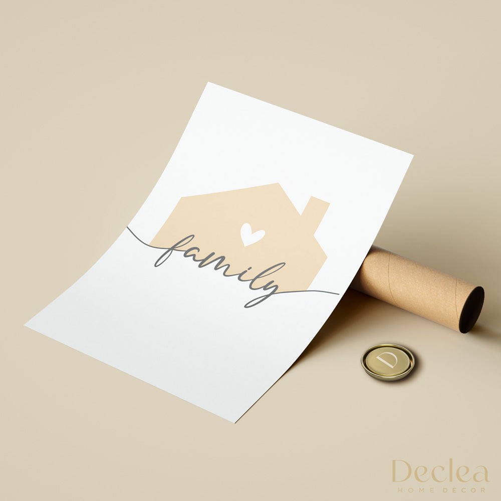 Poster Personalizzato Family Home