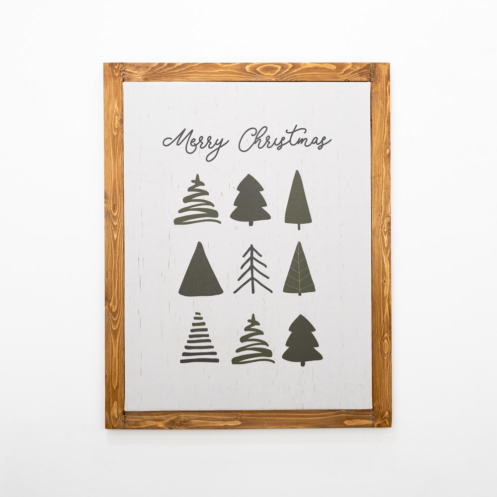 Quadro con cornice in legno per Natale | PhotoSì Quadro con cornice in legno per Natale | PhotoSì