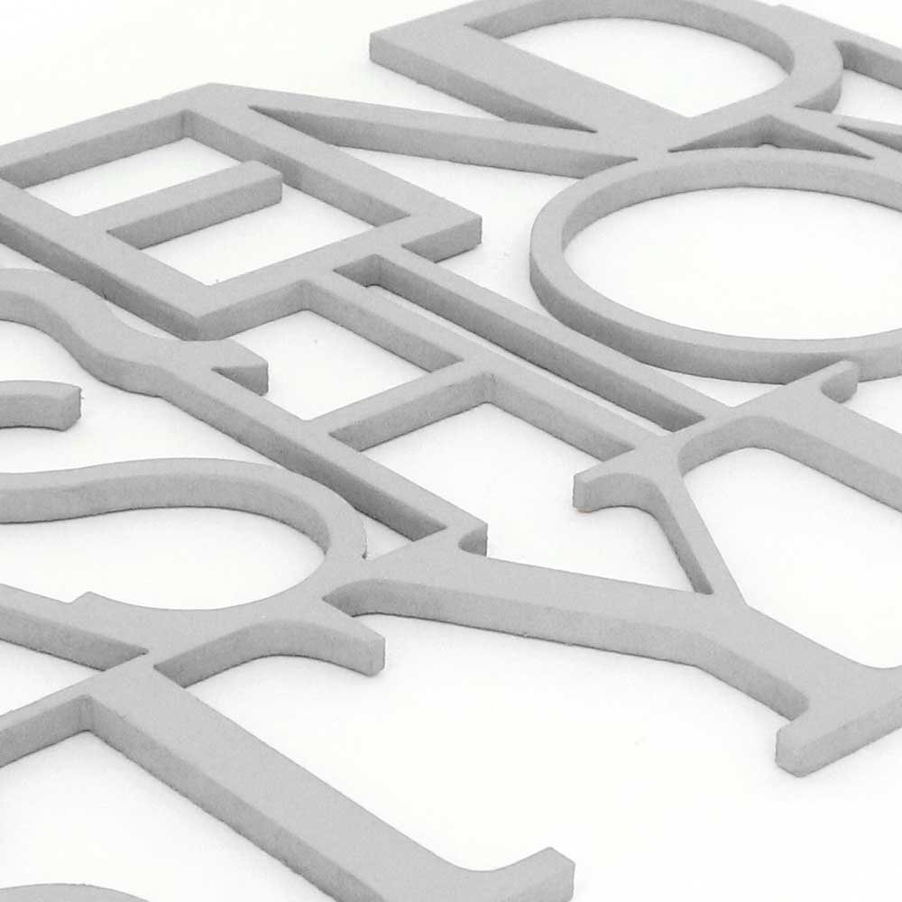 scritta in legno trend fashion style - decorazione per l'ingresso o salotto