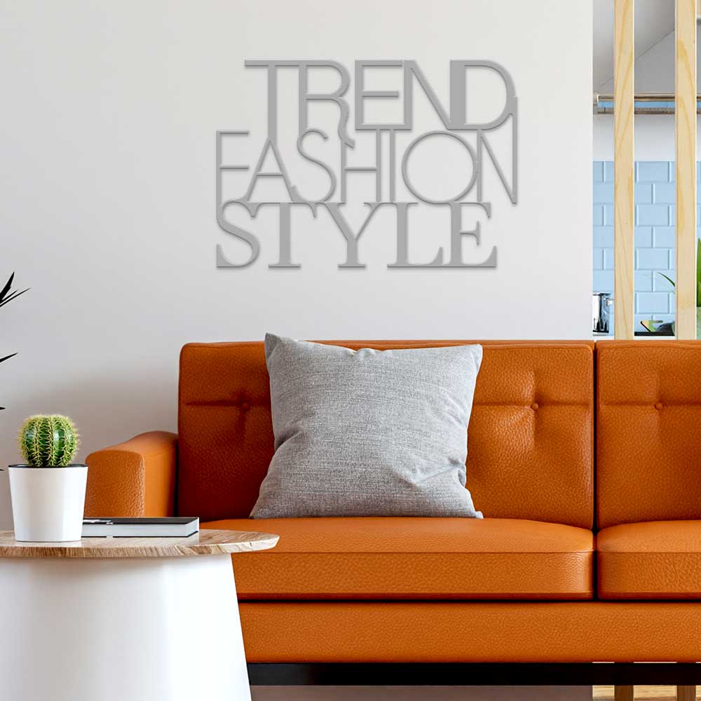 scritta in legno trend fashion style - decorazione per l'ingresso o salotto