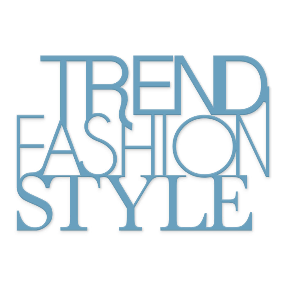 scritta in legno trend fashion style - decorazione per l'ingresso o salotto