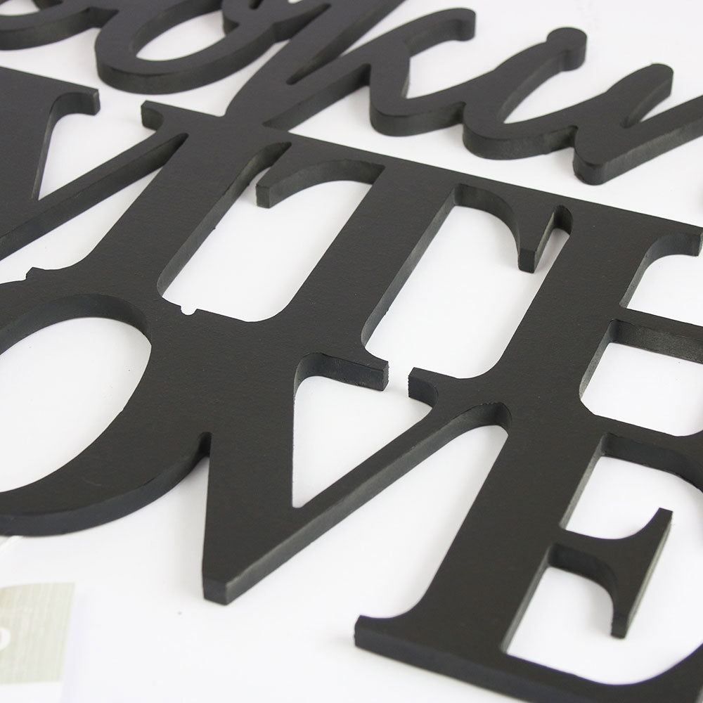 Scritta in Legno Cooking with love