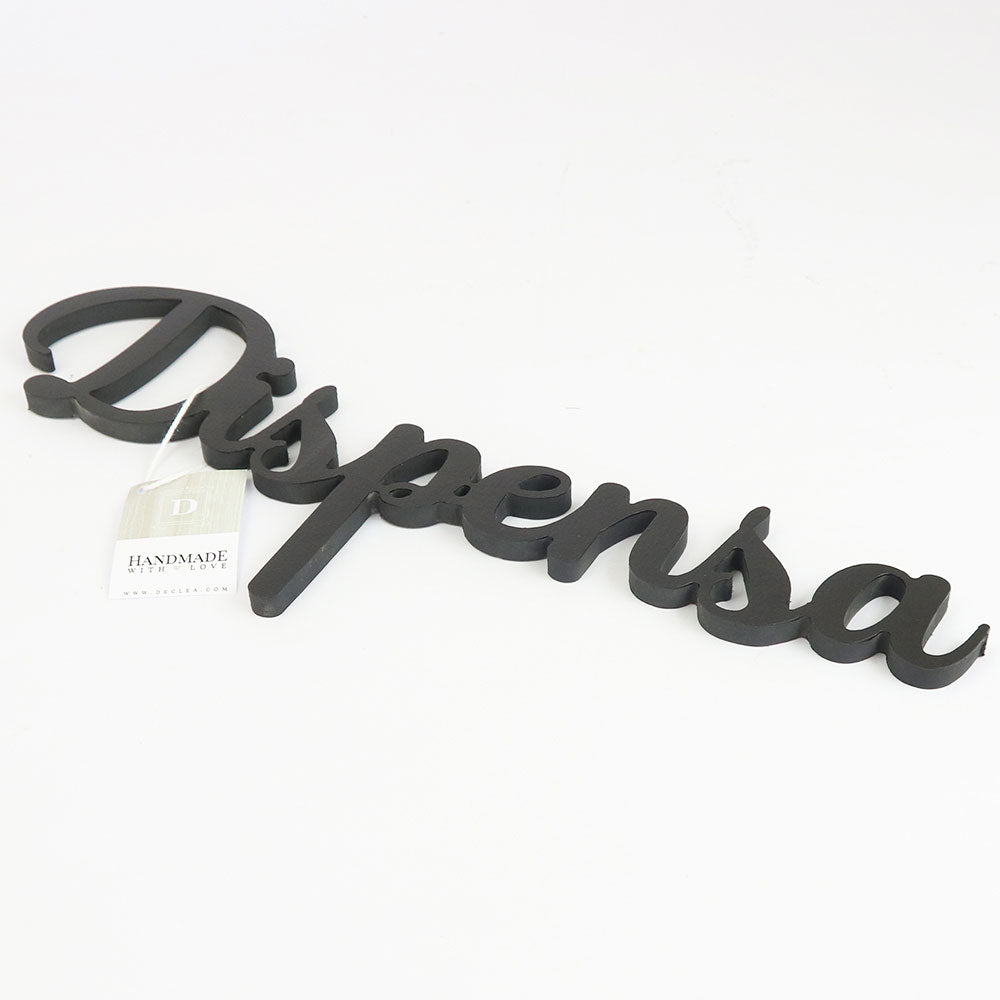 Scritta in Legno Dispensa