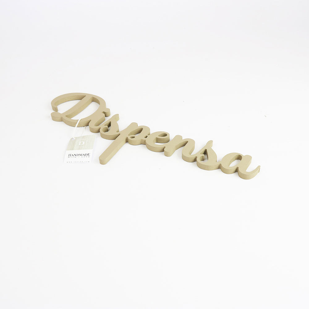 Scritta in Legno Dispensa