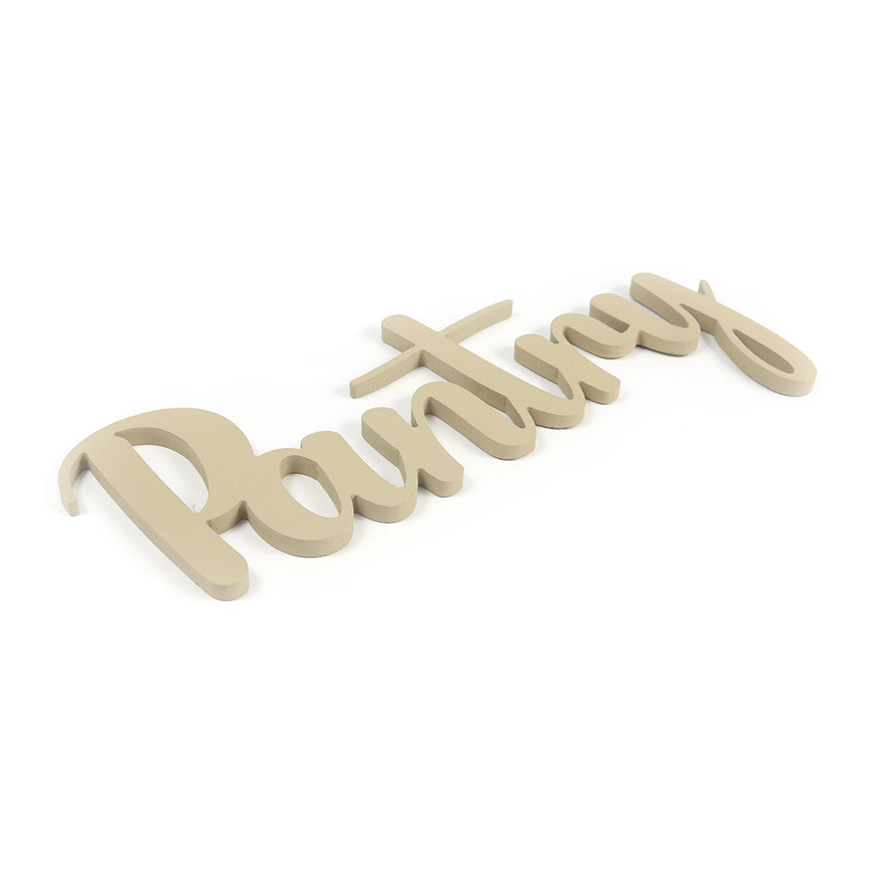 Scritta in Legno Pantry