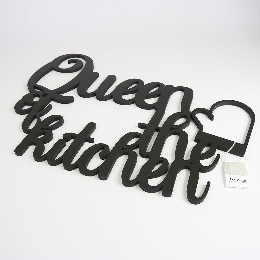 Scritta in Legno Queen of the Kitchen