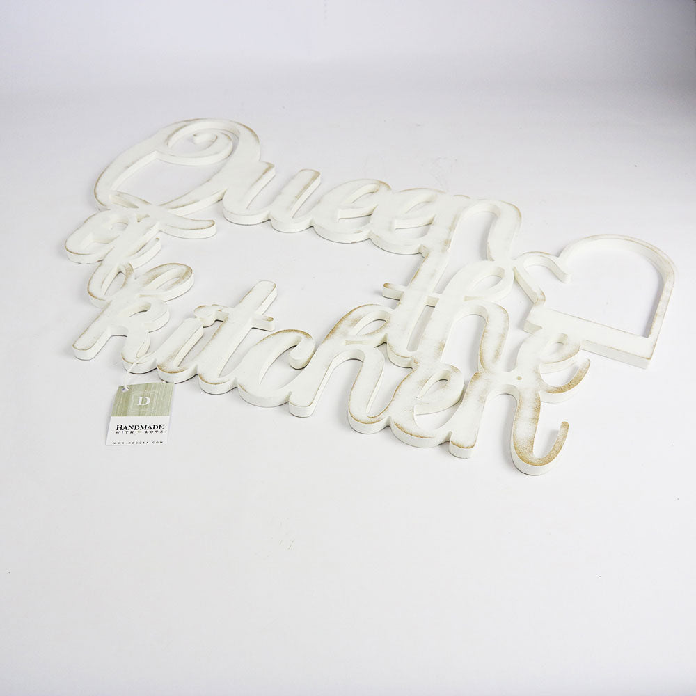Scritta in Legno Queen of the Kitchen