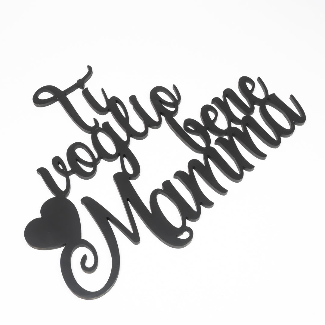 Scritta in Legno Ti Voglio bene Mamma