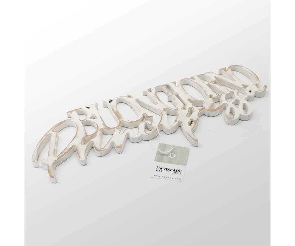 Scritta in Legno Buongiorno Principessa
