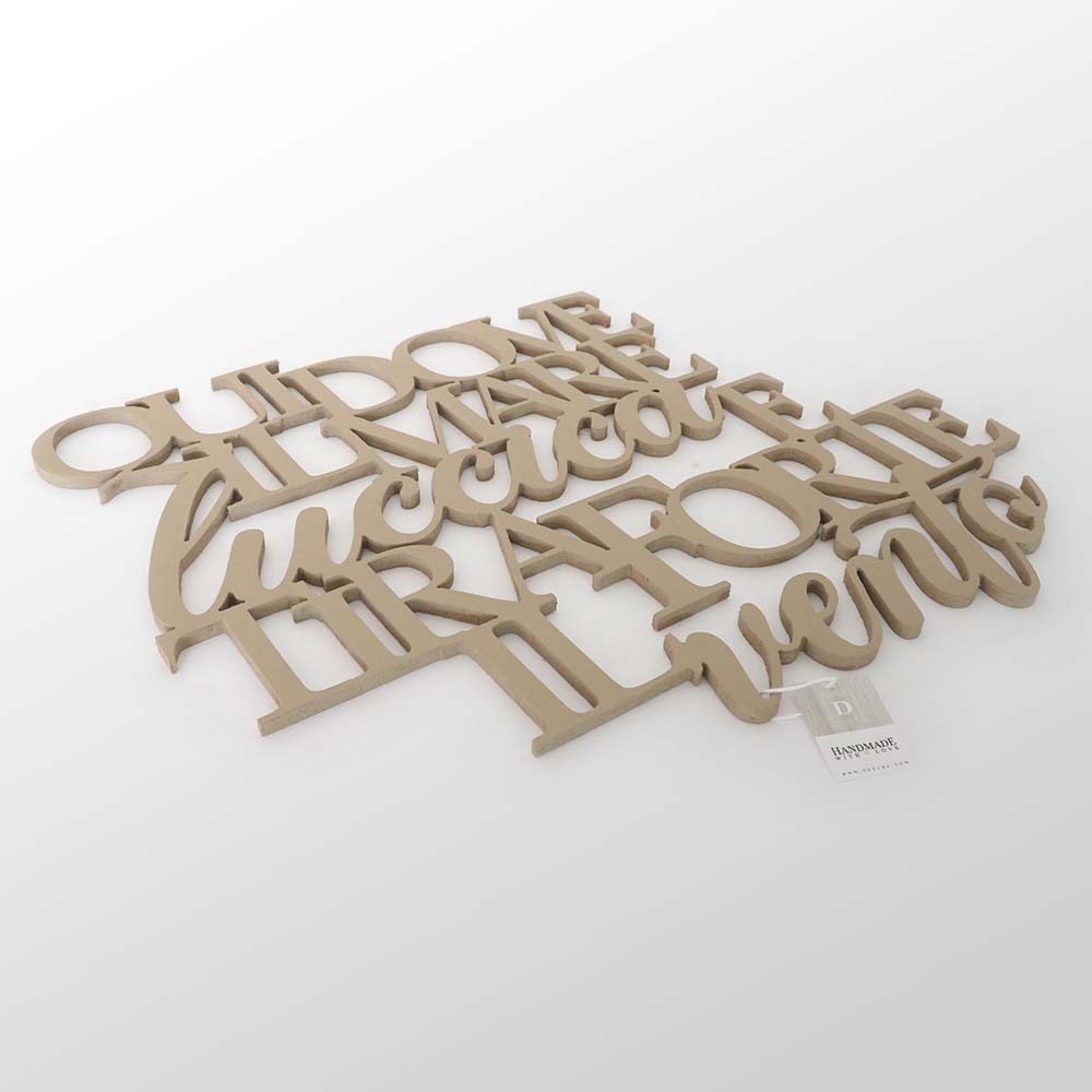 Scritta in Legno Dove il mare luccica