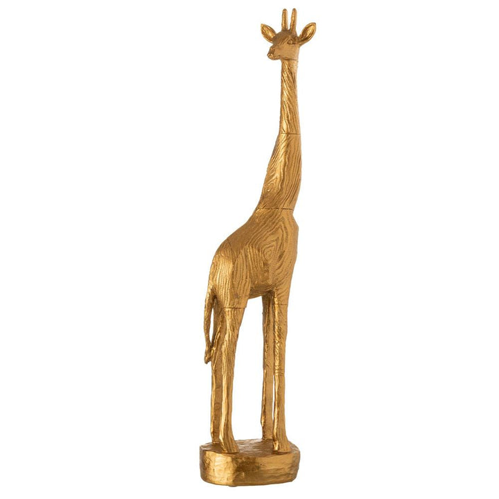 Giraffa oro in resina