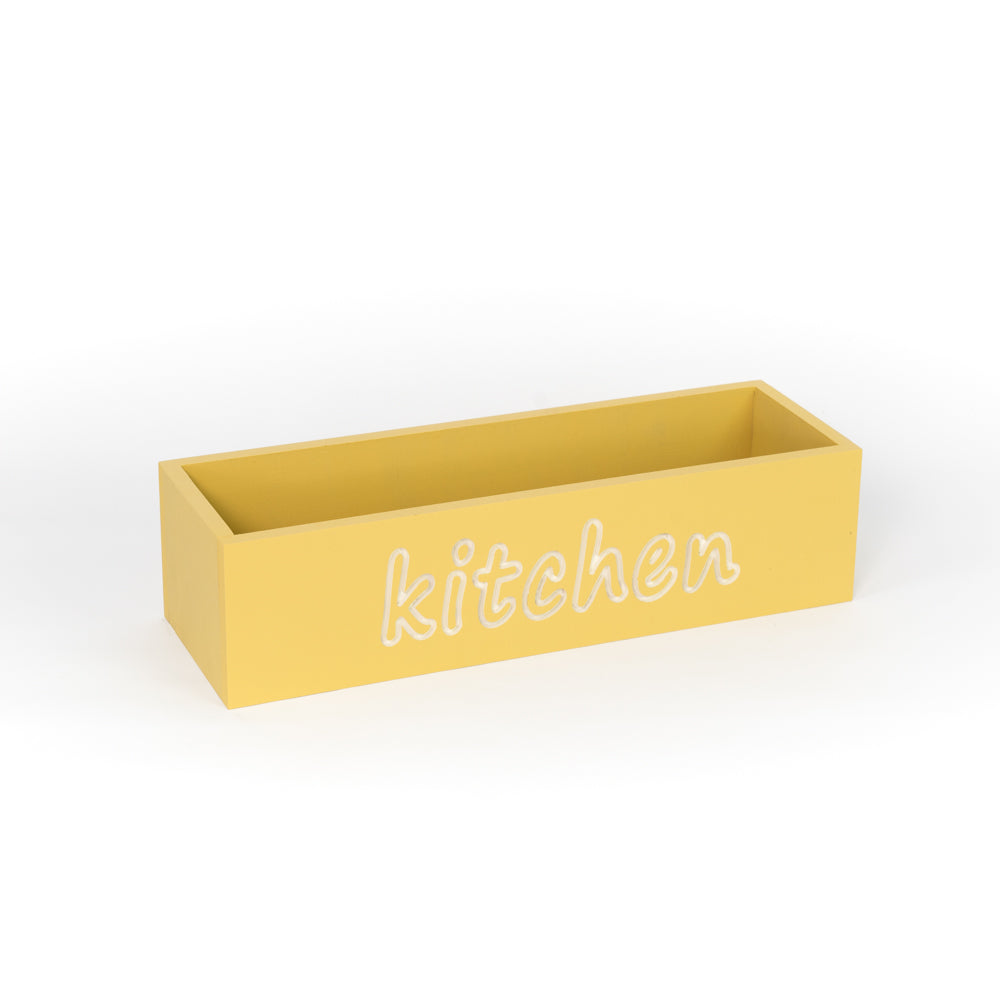 Wooden chopping board with engraved Kitchen writing