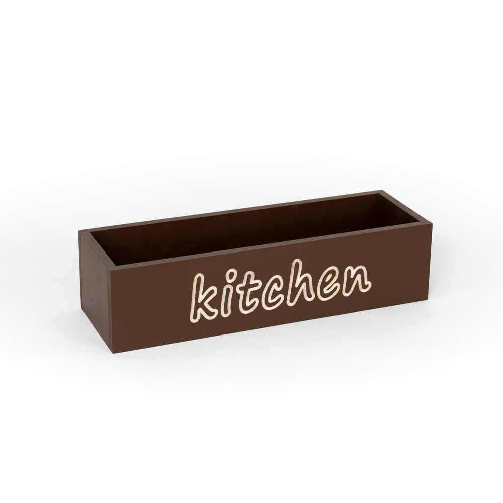Wooden chopping board with engraved Kitchen writing