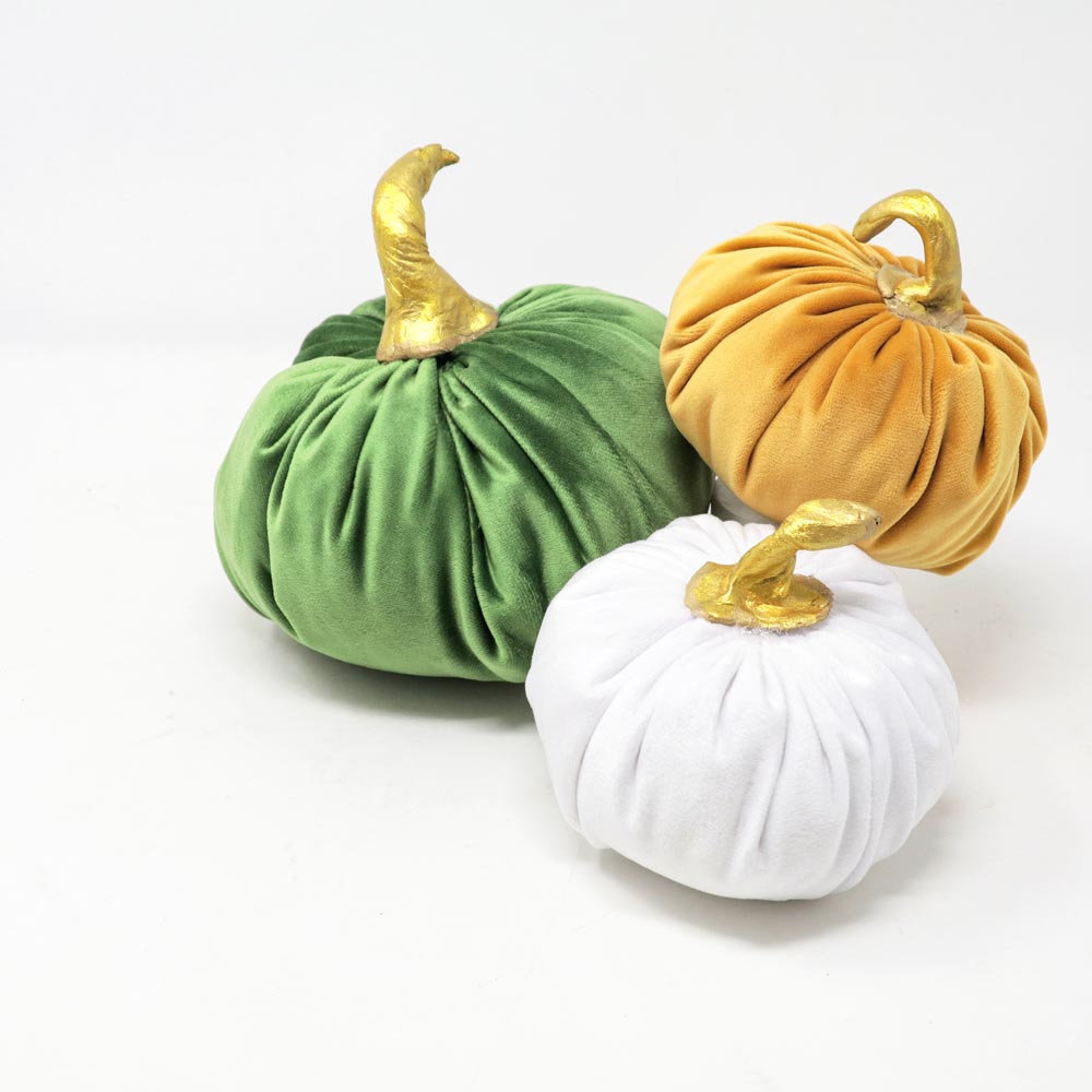 Set Sun Decorative Pumpkin in velvet