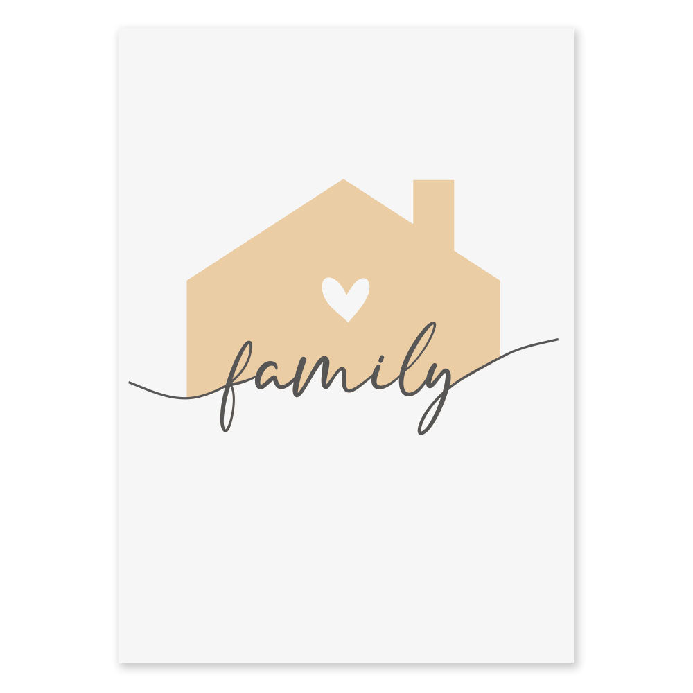 Poster Personalizzato Family Home