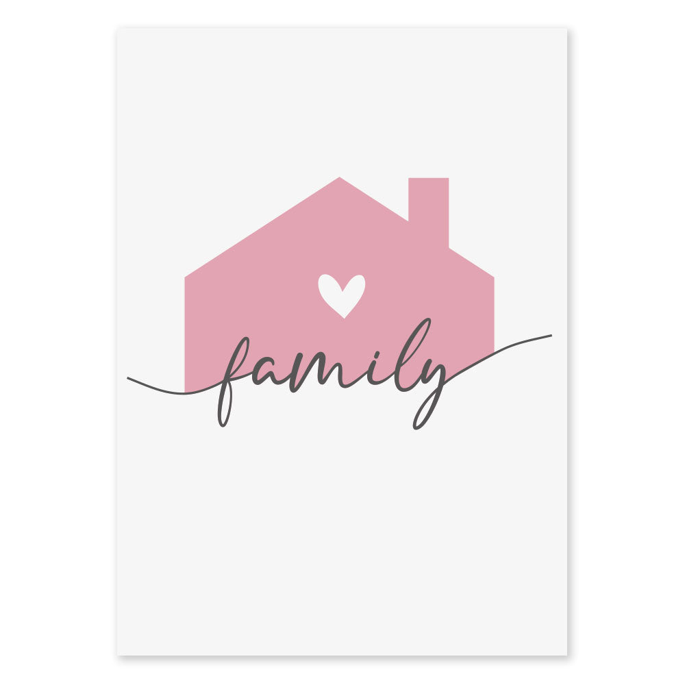Poster Personalizzato Family Home