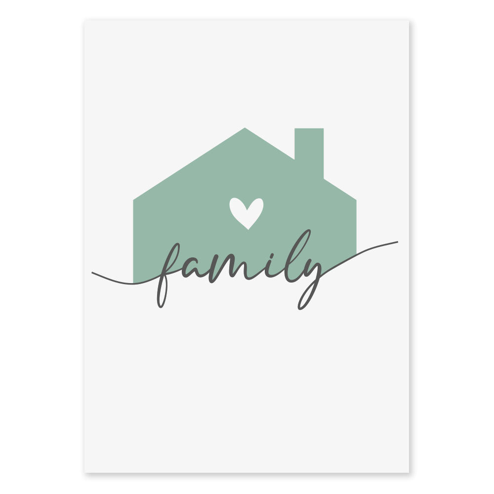 Poster Personalizzato Family Home