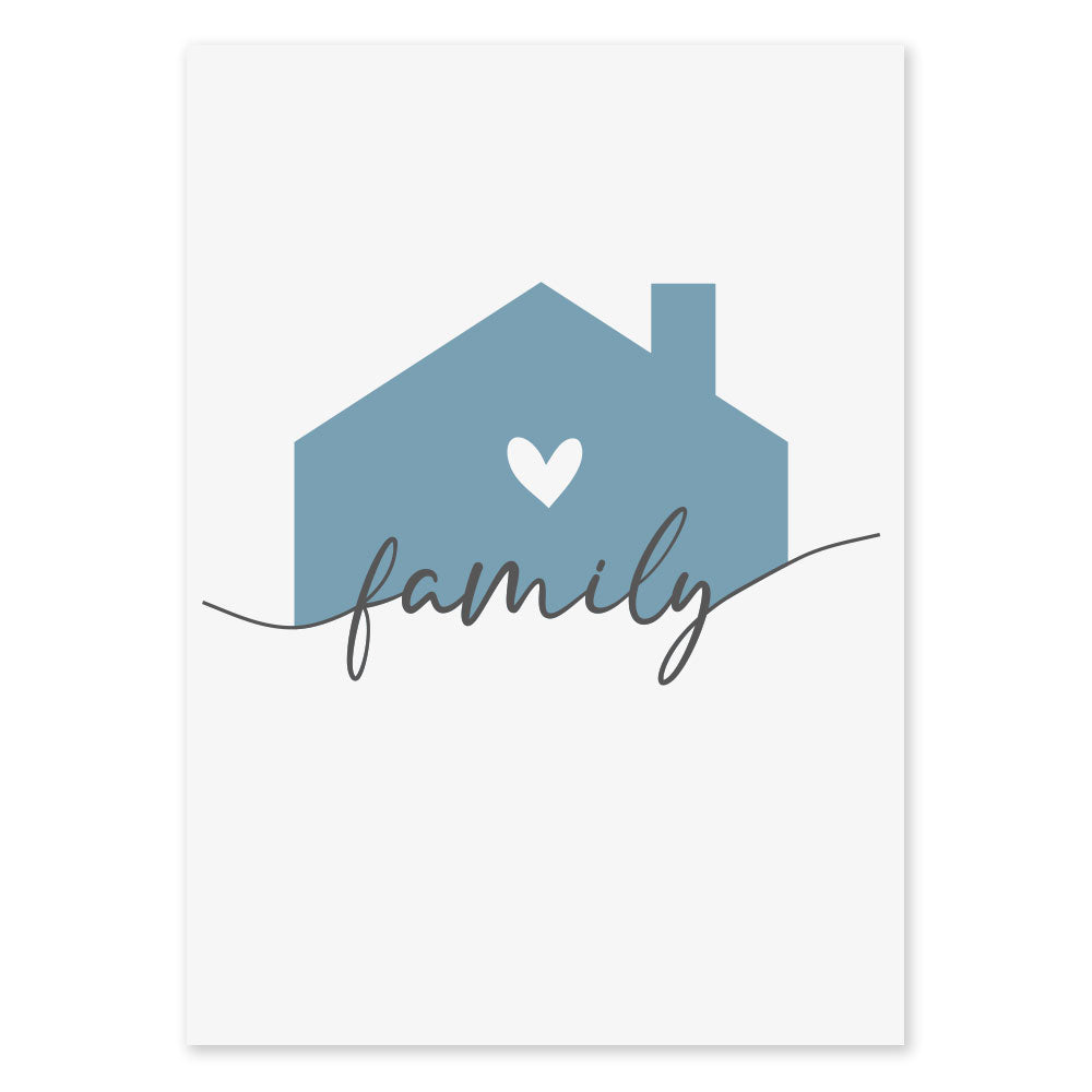 Poster Personalizzato Family Home