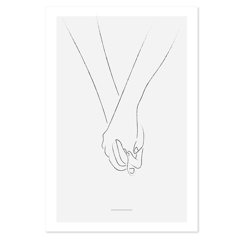 Poster Personalizzato Mano nella Mano