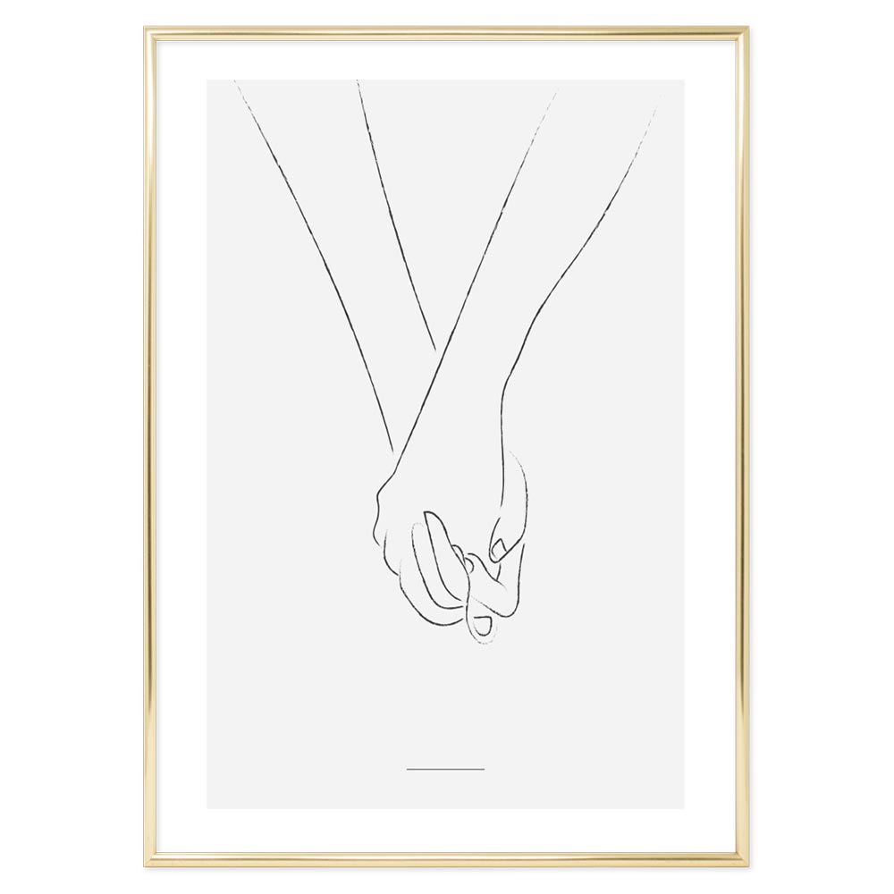 Poster Personalizzato Mano nella Mano