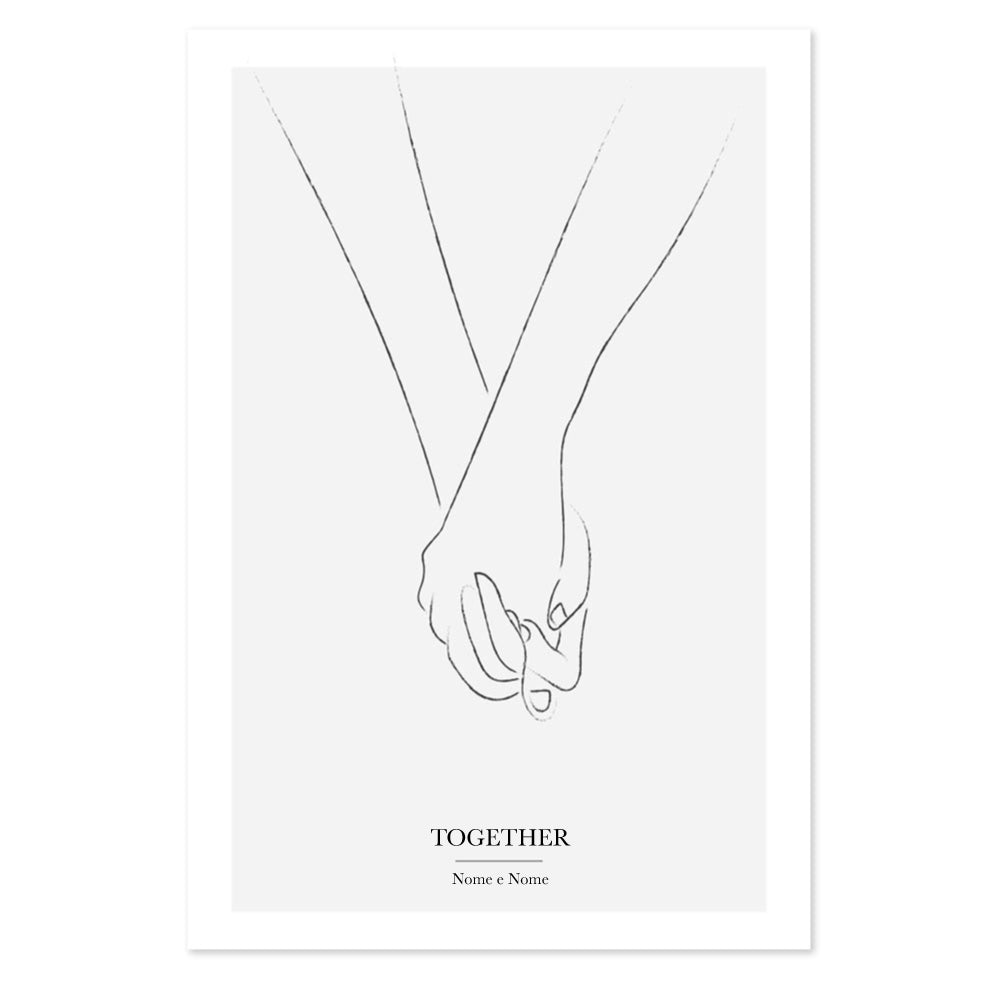 Poster Personalizzato Mano nella Mano