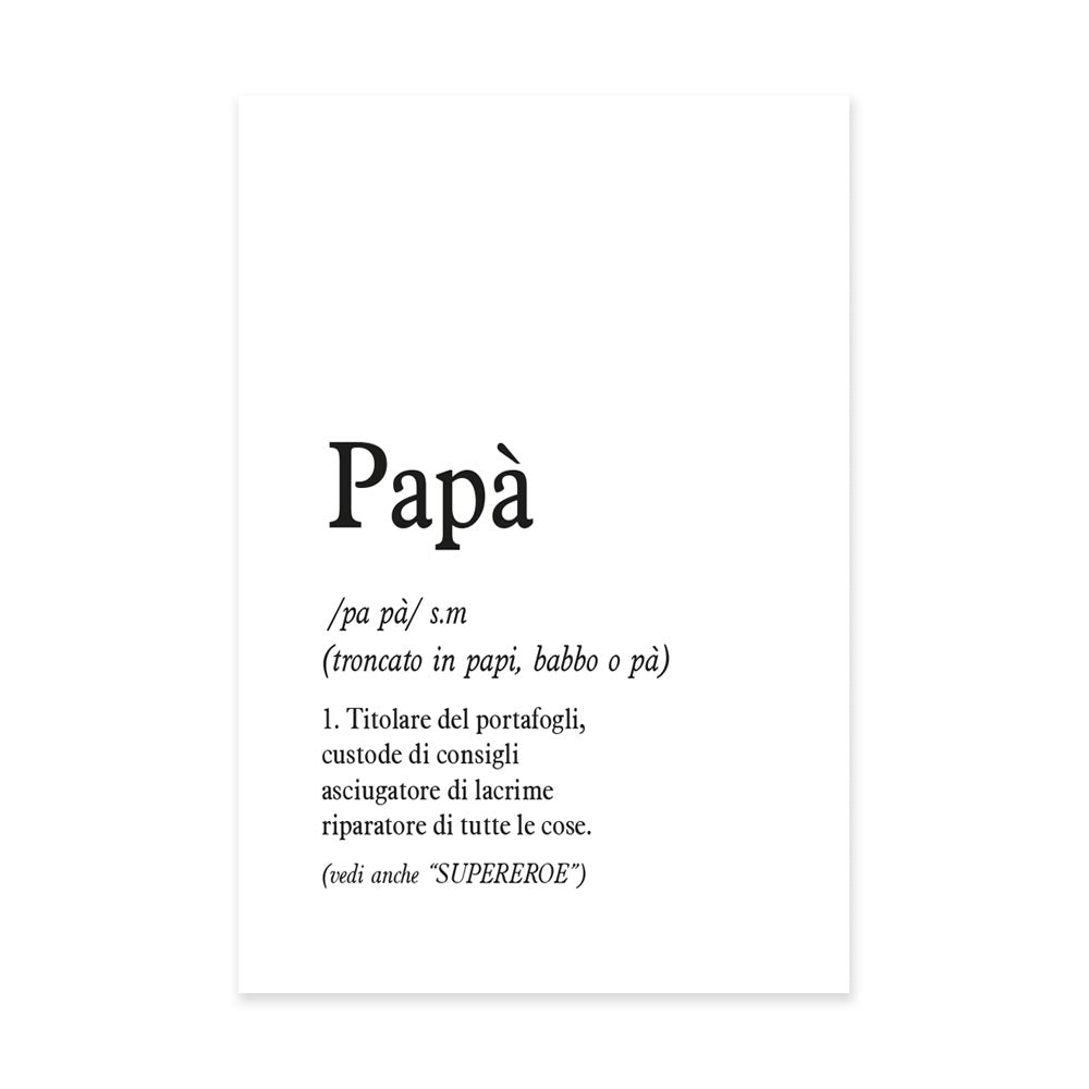 Poster Personalizzato Papà Supereroe