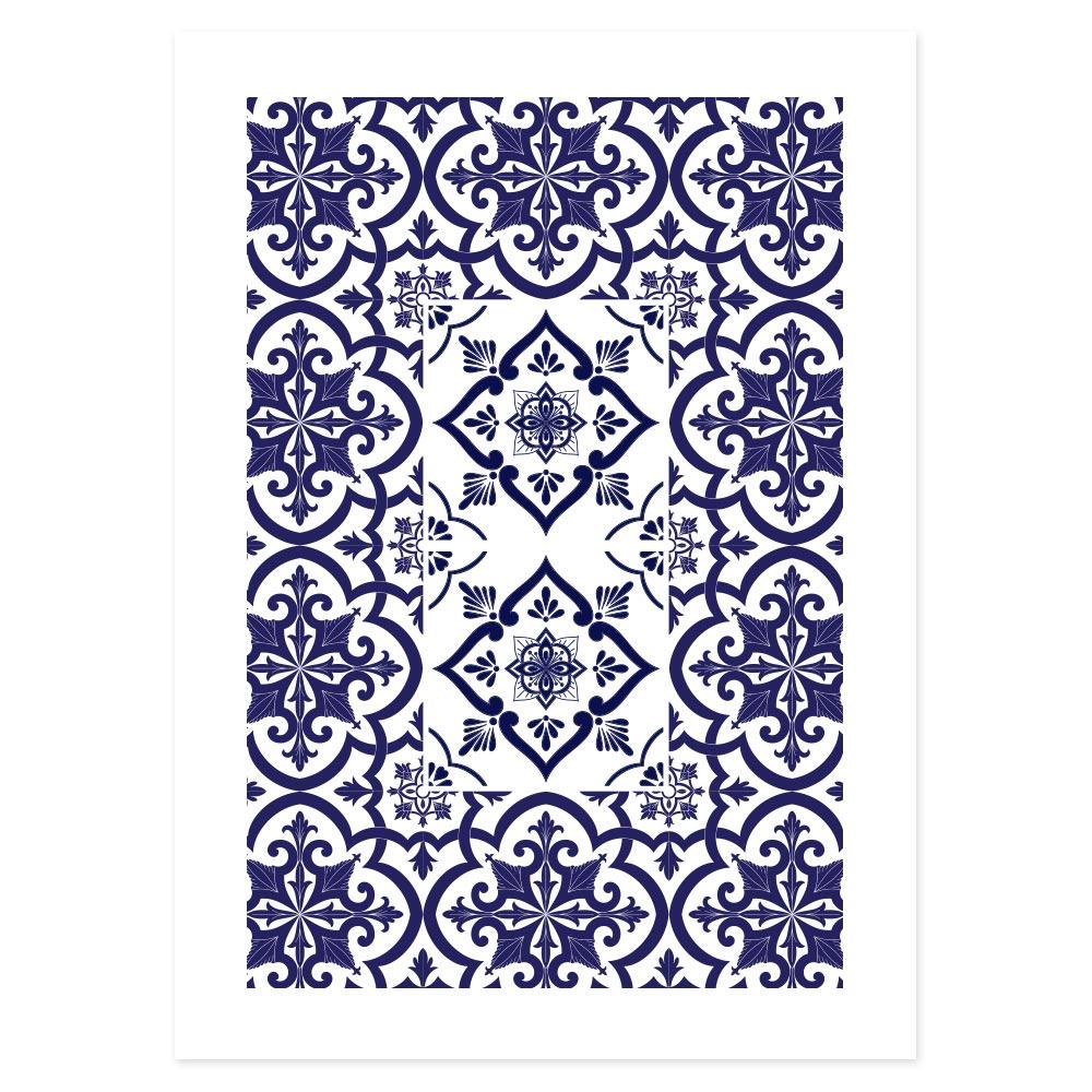 Poster Bagno Ceramic Blue