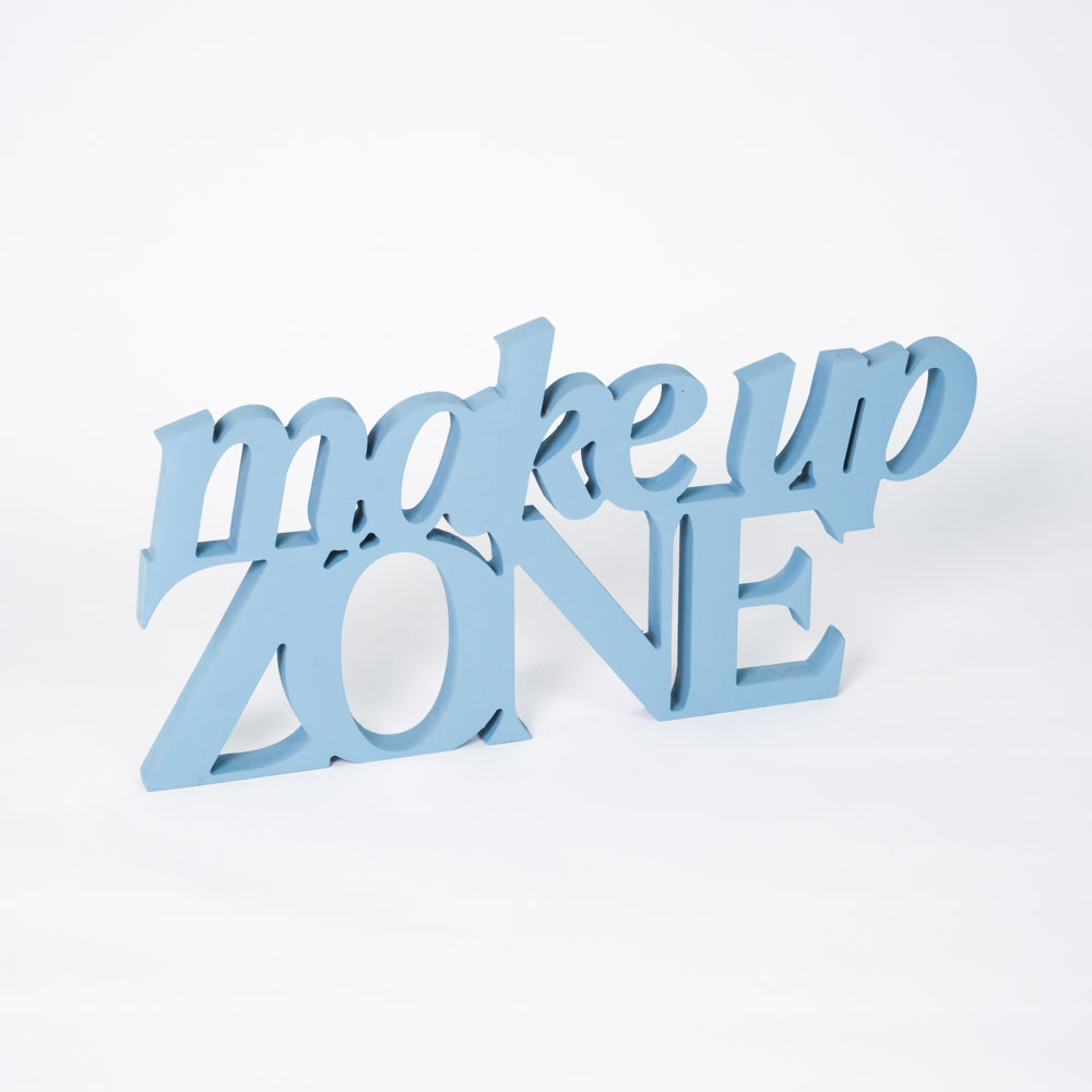 Targa in Legno Make Up Zone