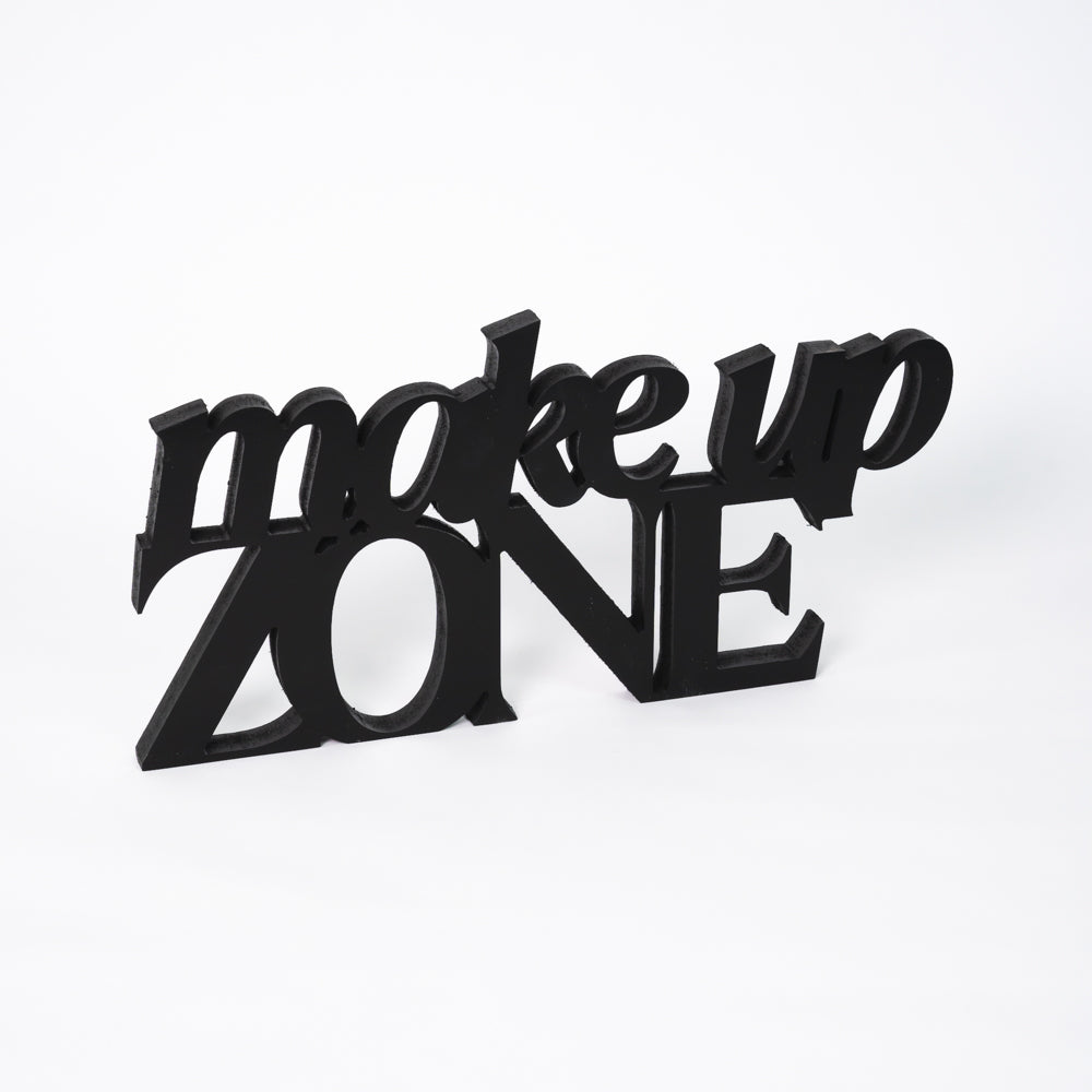 Targa in Legno Make Up Zone