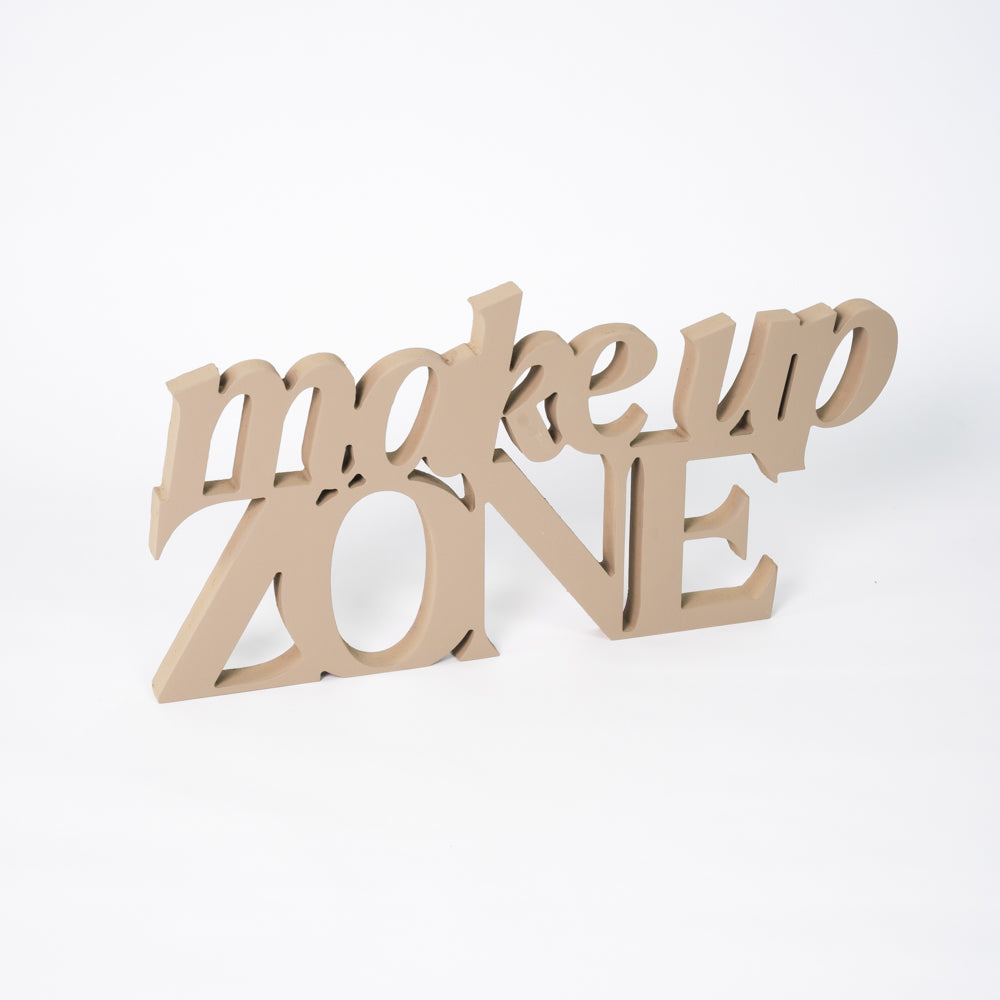 Targa in Legno Make Up Zone