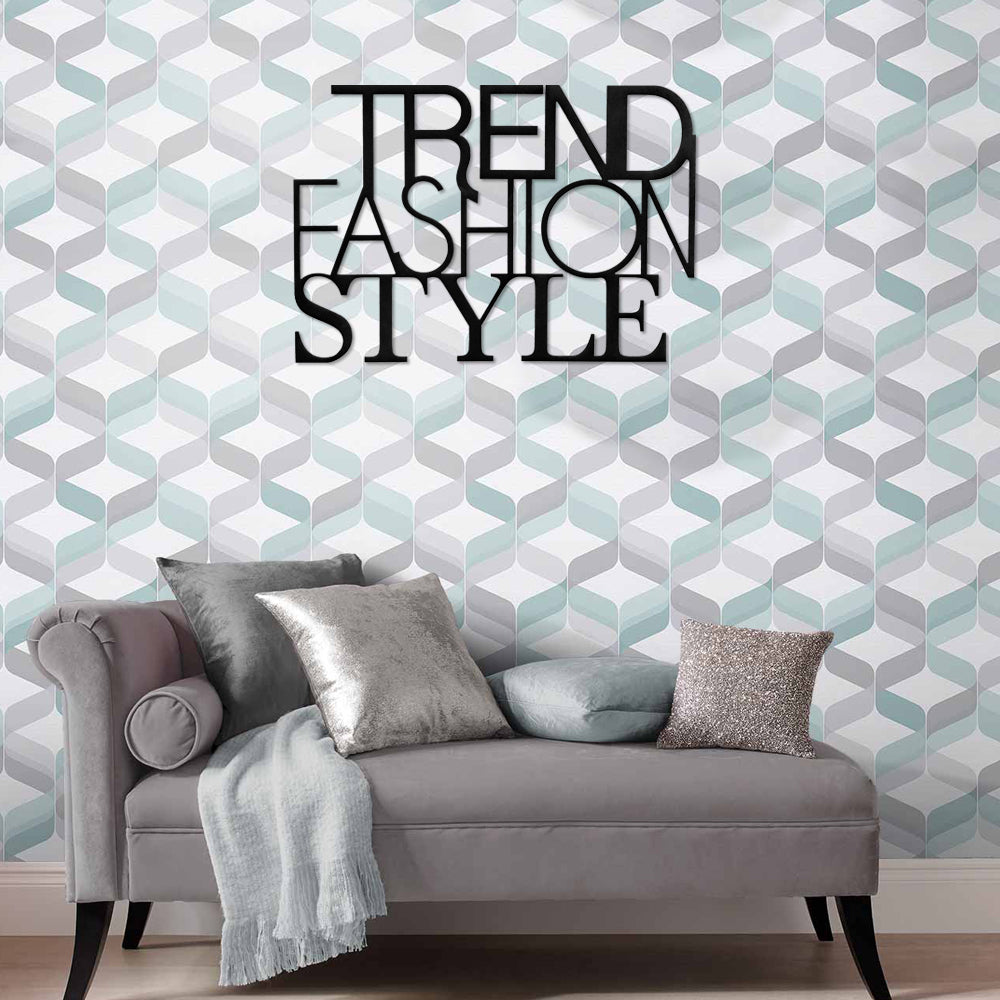 scritta in legno trend fashion style - decorazione per l'ingresso o salotto