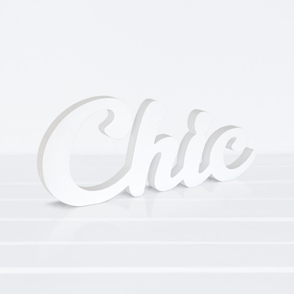 Wooden Plaque - Chic