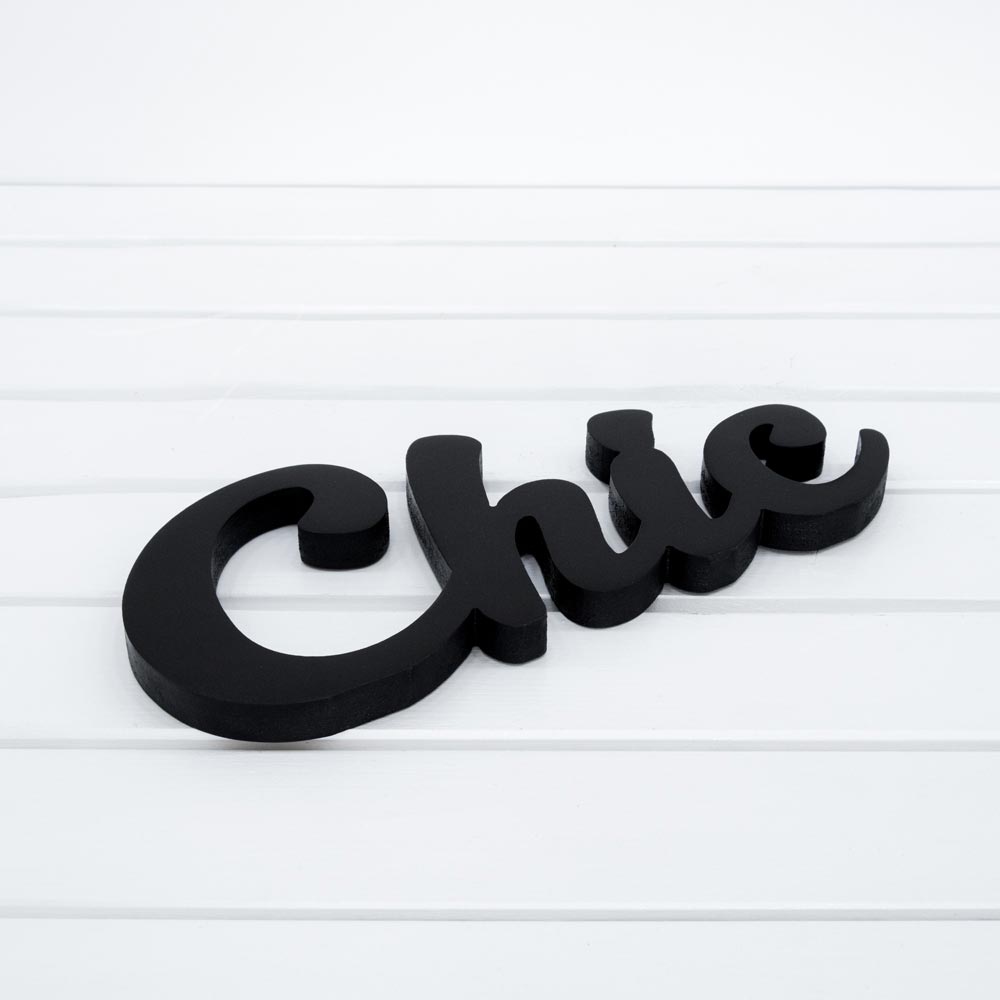 Wooden Plaque - Chic