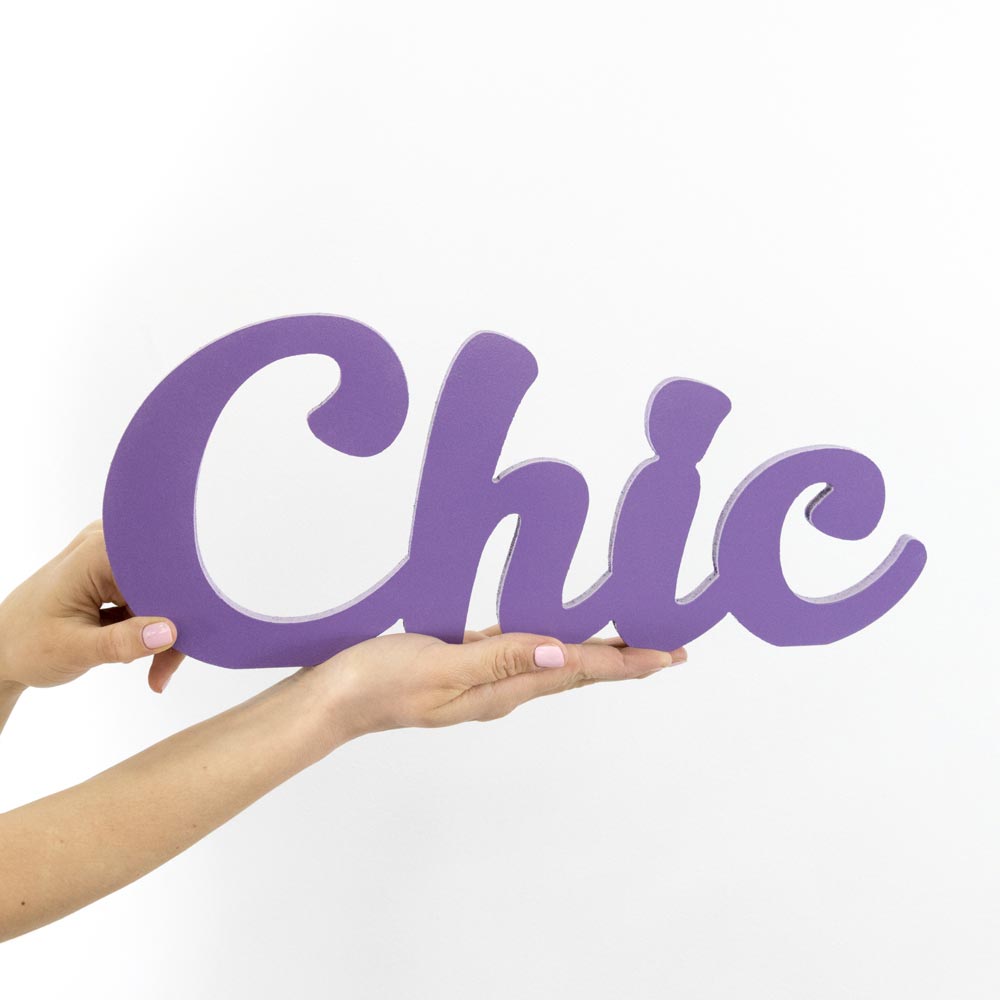 Wooden Plaque - Chic