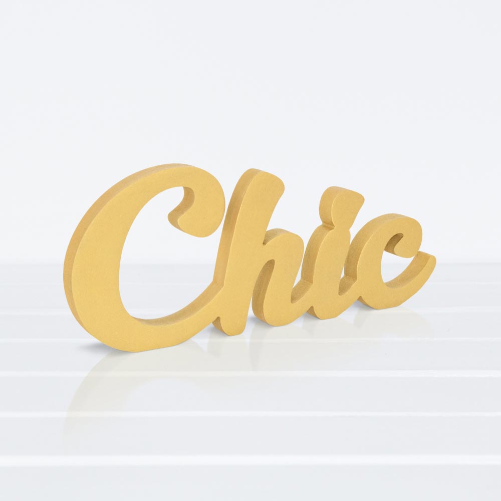 Wooden Plaque - Chic