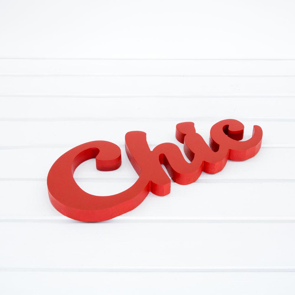Wooden Plaque - Chic