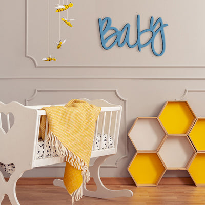 Scritta in legno Kids Baby