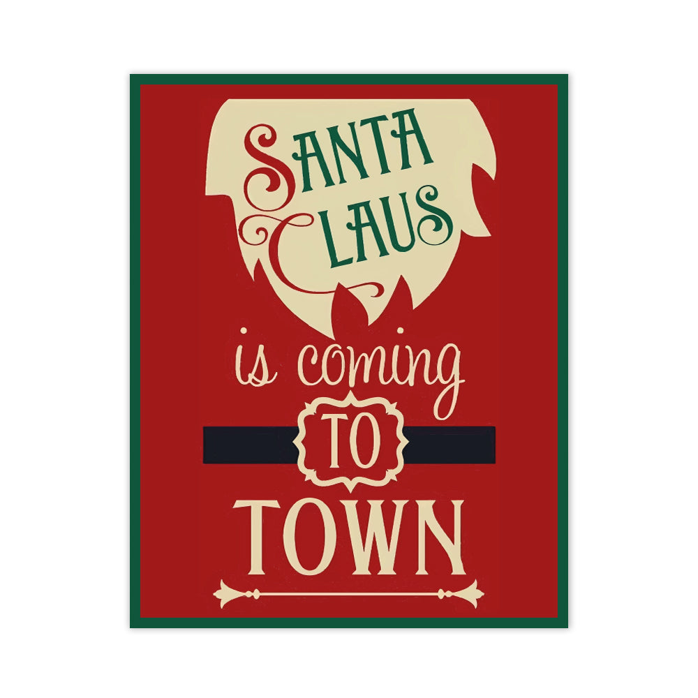 Quadro Natalizio Santa Claus