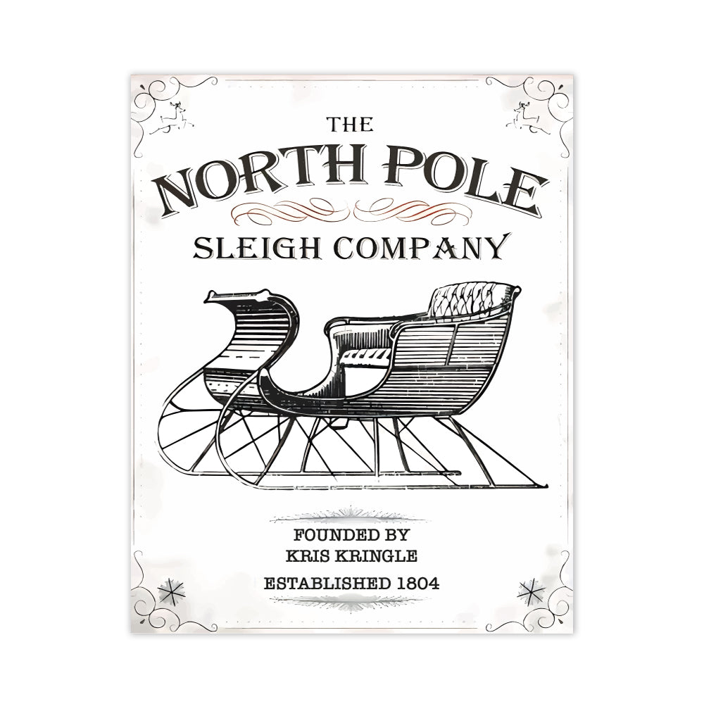Quadro Natalizio North Pole