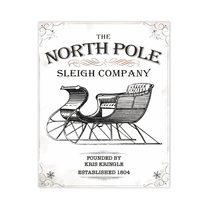 North Pole Christmas painting