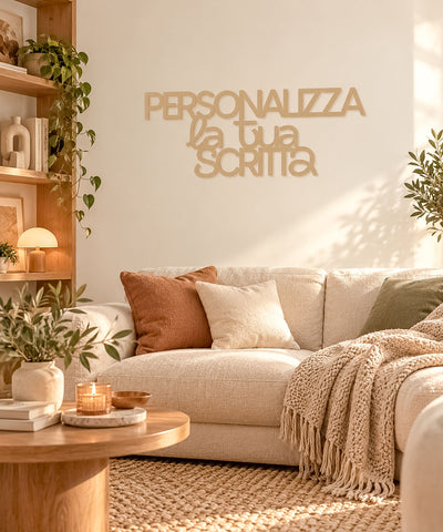 Scritta in legno da Parete Personalizzata