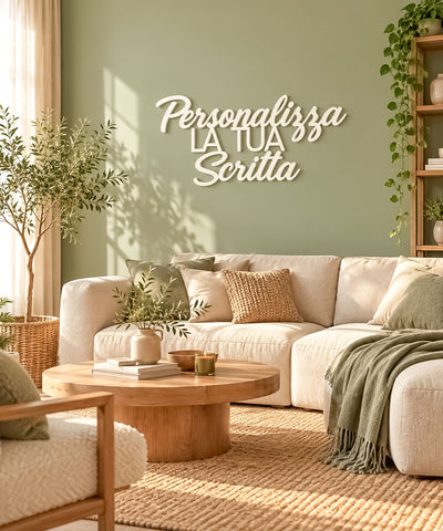 Scritta in legno da Parete Personalizzata