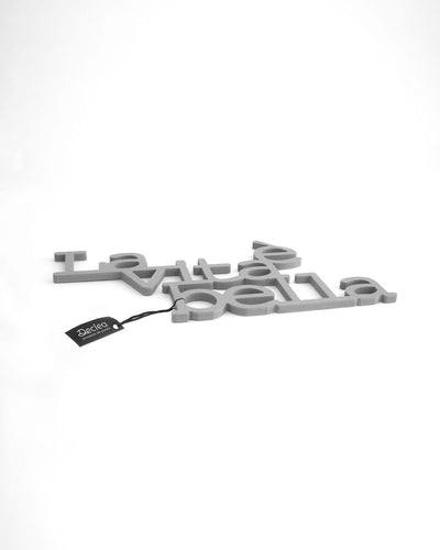 scritta in legno decorazione casa la vita è bella idea regalo 