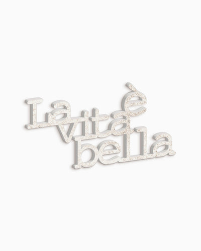 scritta in legno decorazione casa la vita è bella idea regalo 