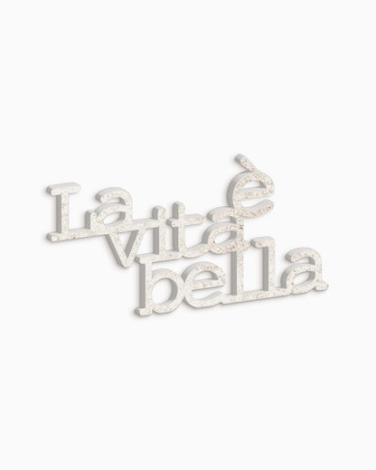 scritta in legno decorazione casa la vita è bella idea regalo #colore_shabby