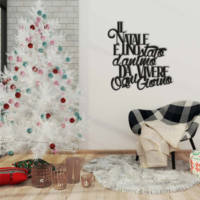 Scritta in Legno Il Natale è uno stato d'animo