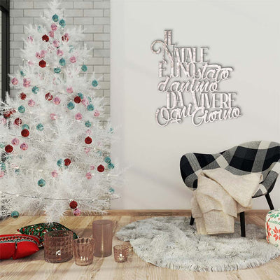 Scritta in Legno Il Natale è uno stato d'animo